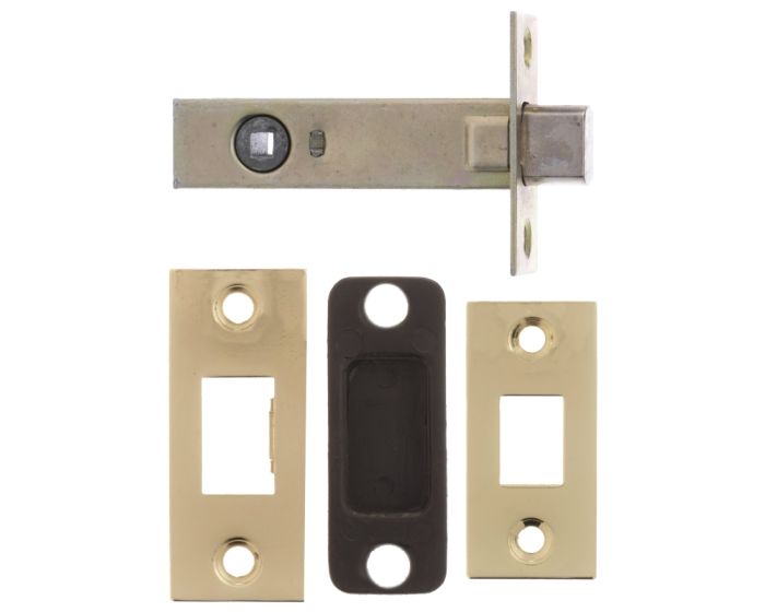 3" Internal Door Dead Bolt - Polished Brass