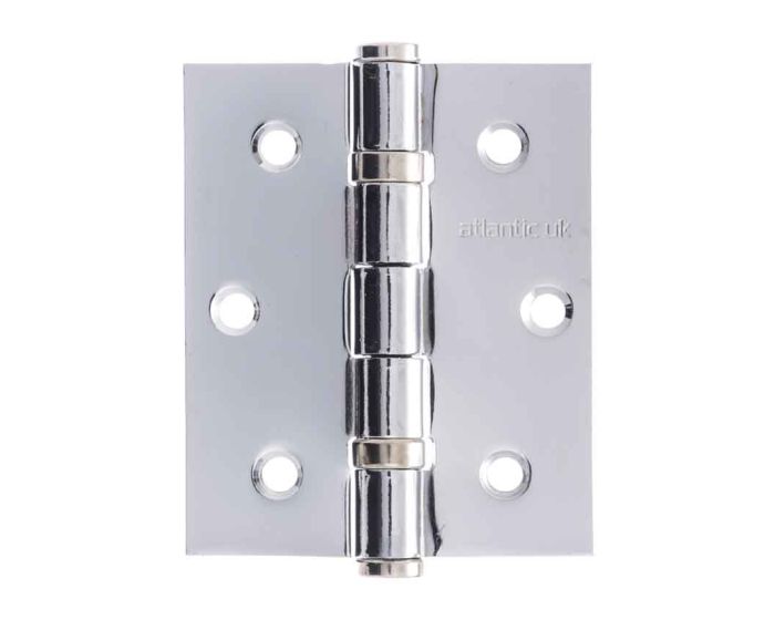 Polished Chrome 3" Butt Hinge Pair