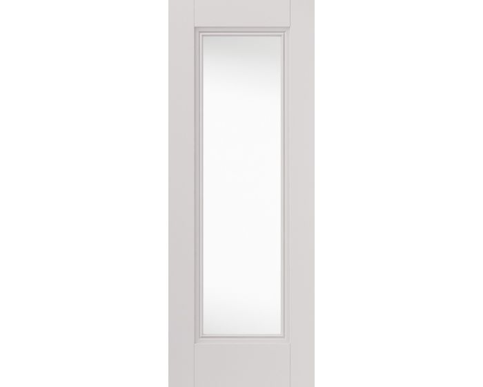 Belton White Primed Clear Glazed Internal Door