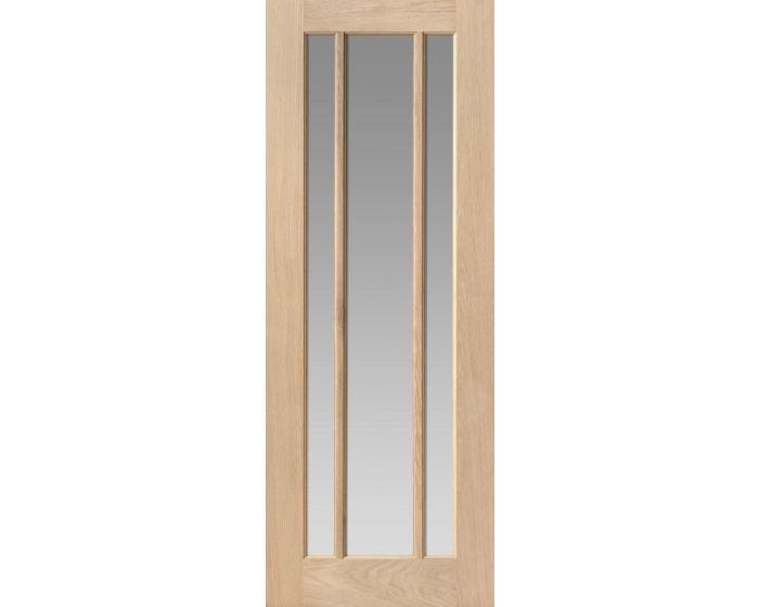Darwin Unfinished Oak Clear Glazed Oak Door