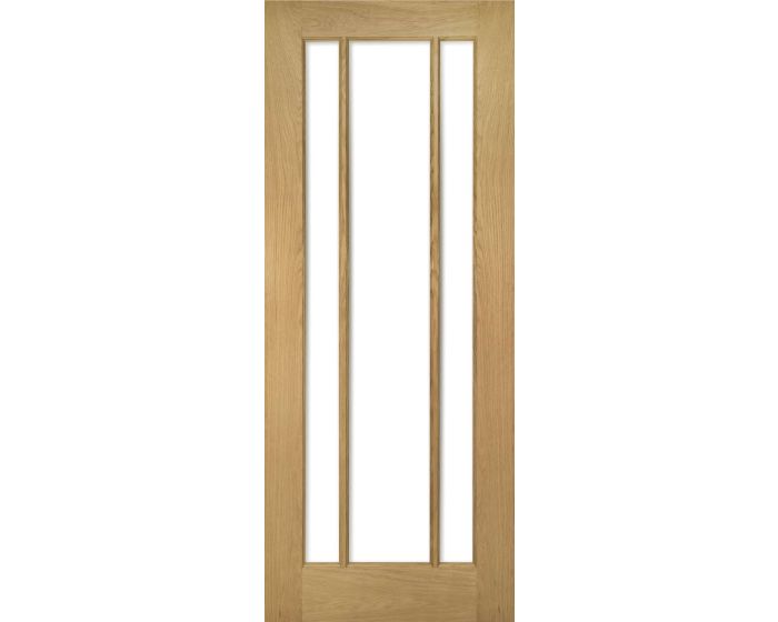 Norwich Modern Glazed Oak Door