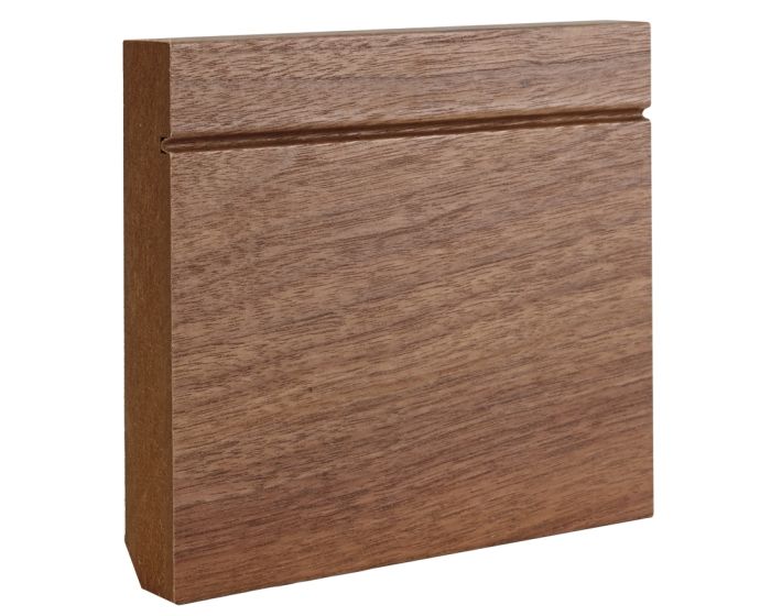 Walnut Veneer Shaker Skirting Boards Pack Of 4