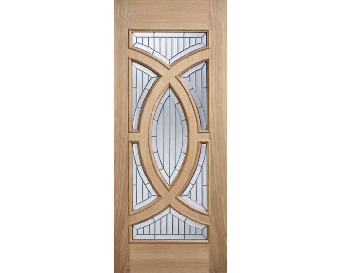 Majestic Oak Glazed External Door