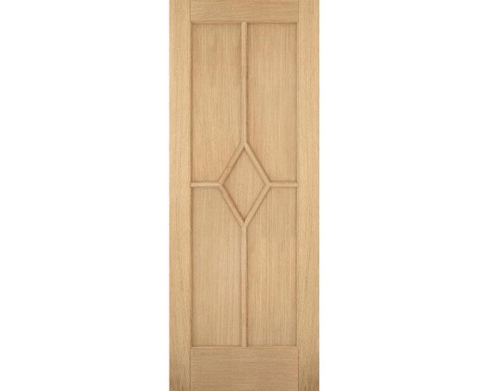 Reims 5 Panel Diamond Prefinished Oak Internal Door