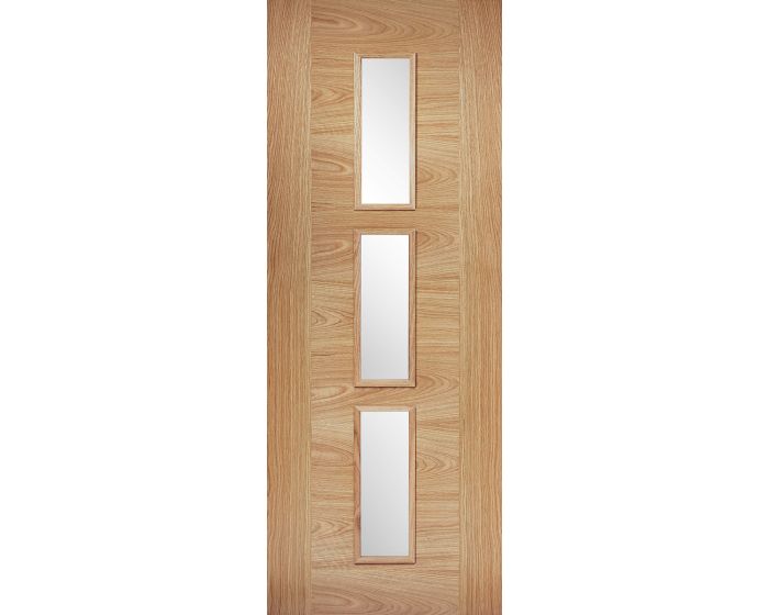Sofia Prefinished Oak 3L Glazed Internal Door