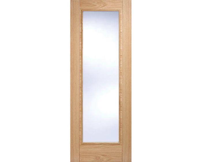 Vancouver Prefinished Oak Pattern 10 Glazed Internal Door