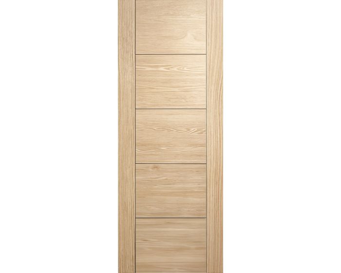 Horizontal Oak 5P V-Groove Unfinished Internal Door