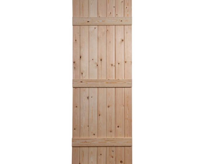 Solid Pine 3 Ledge Bead & Butt Internal Door
