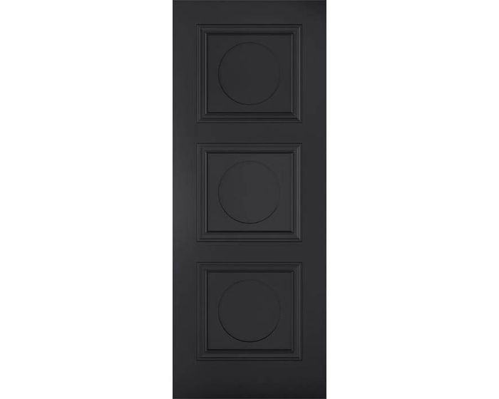 Antwerp Black Primed 3 Panel FD30 Fire Door