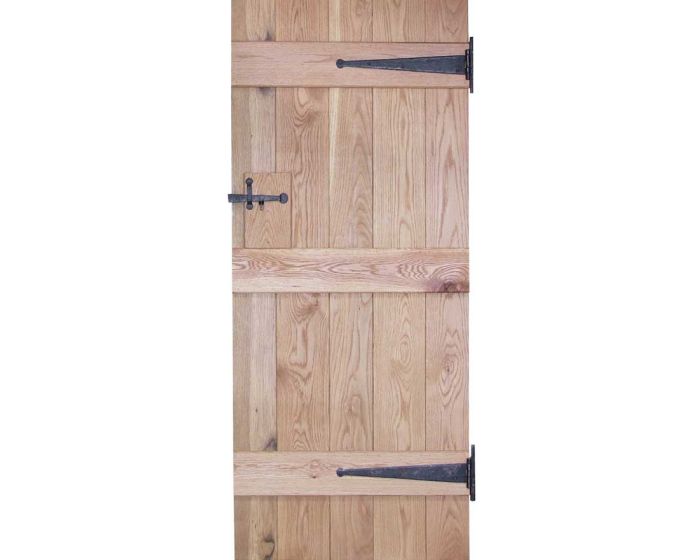 Solid Oak Rustic Ledged Door