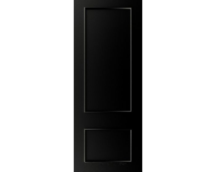Sandringham Black Prefinished FD30 Fire Door