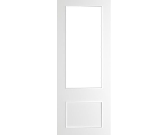 Sandringham White Primed Bevelled Glaze Door