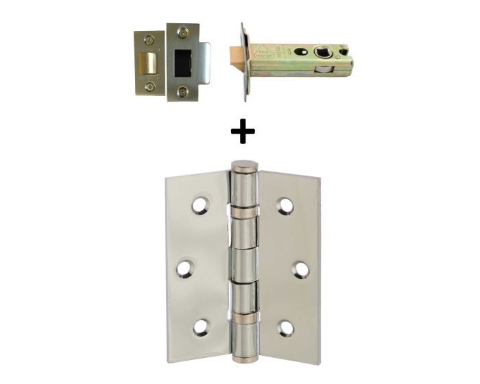 3" Hinge And 3" Latch Kit -  Stainless Steel