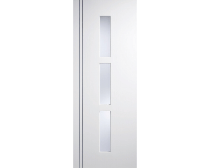 Sierra Blanco white Primed Glazed Door