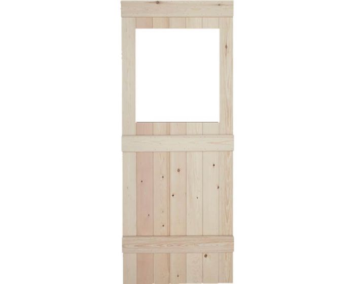 Solid Pine 3 Ledge Unglazed Bead & Butt Internal Door