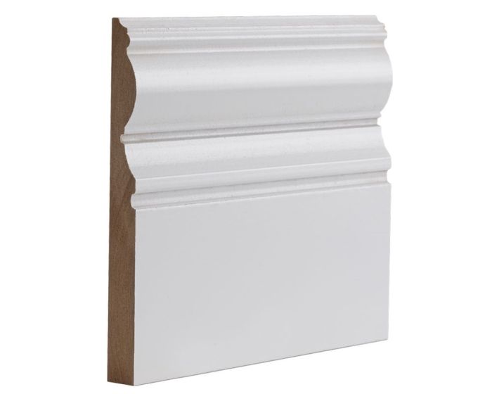 White Primed Victoriana Skirting Boards Pack Of 4