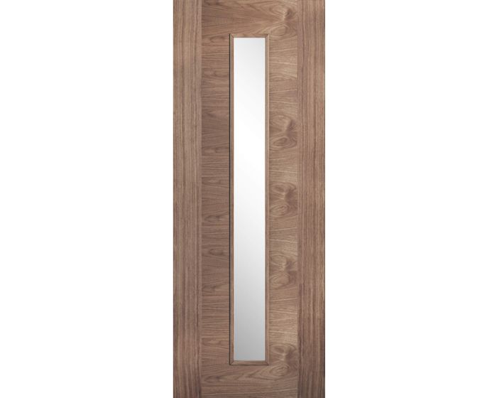 Sofia Prefinished Walnut 1L Glazed Internal Door