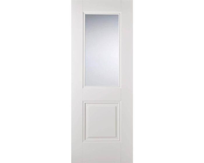 Arnhem White Primed 2 Panel Glazed Internal Door