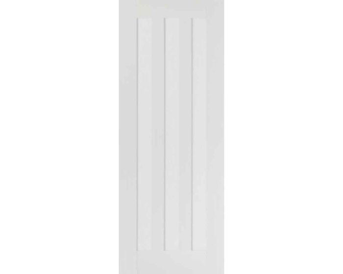Idaho 3 Panel White Primed FD30 Fire Door