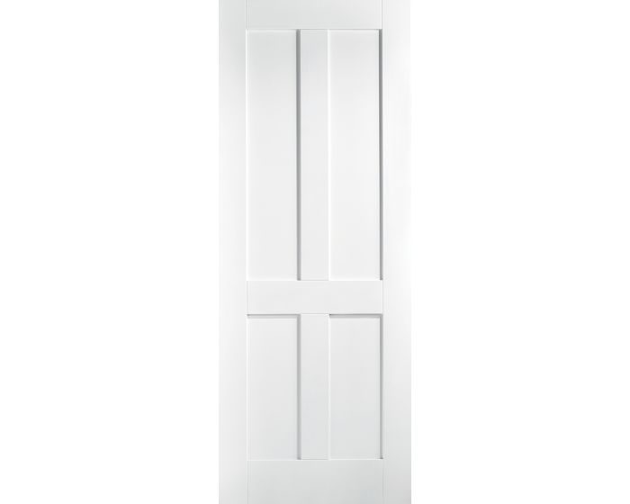 London Flat 4P White Primed FD30 Internal Fire Door