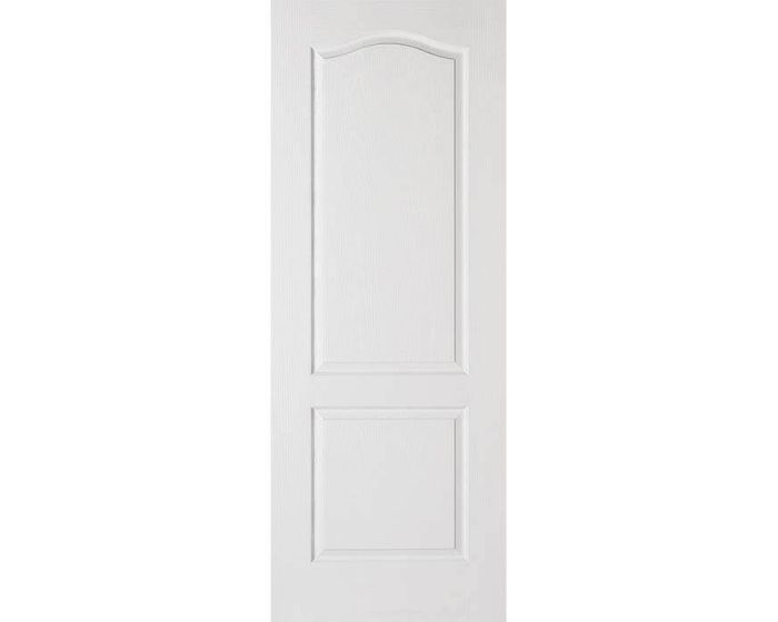 Textured Classical 2 Panel White Moulded Internal Door