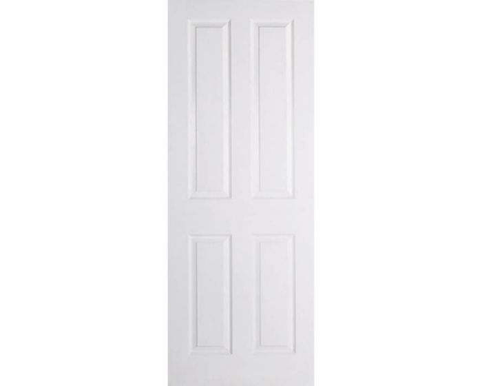 Textured 4 Panel White Moulded Internal Door
