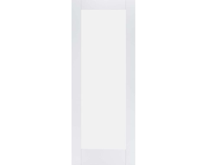 White Primed Pattern 10 Frosted Glazed Internal Door
