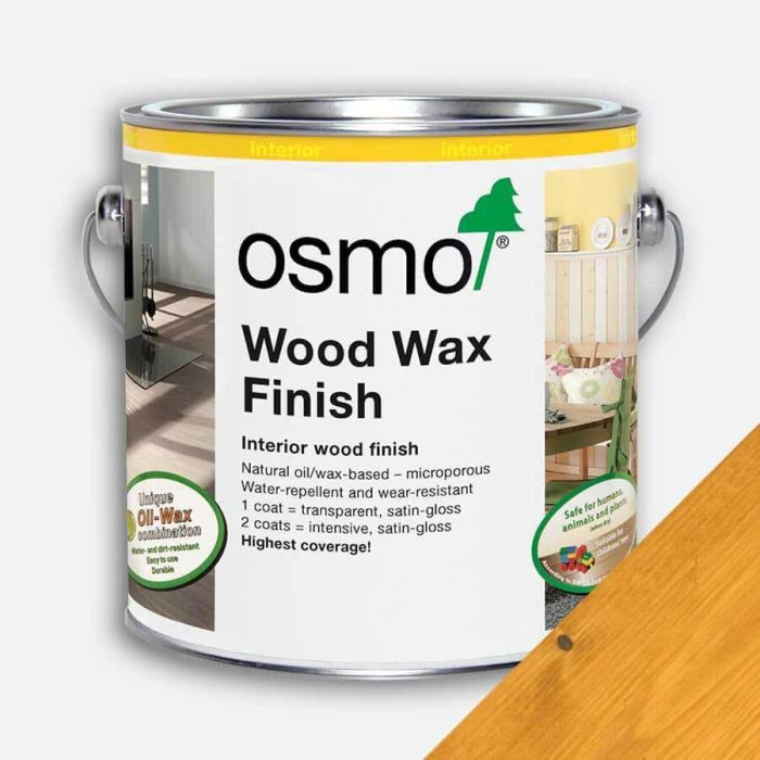 Osmo Wood Wax Finish in Light Oak - Internal Osmo Oils