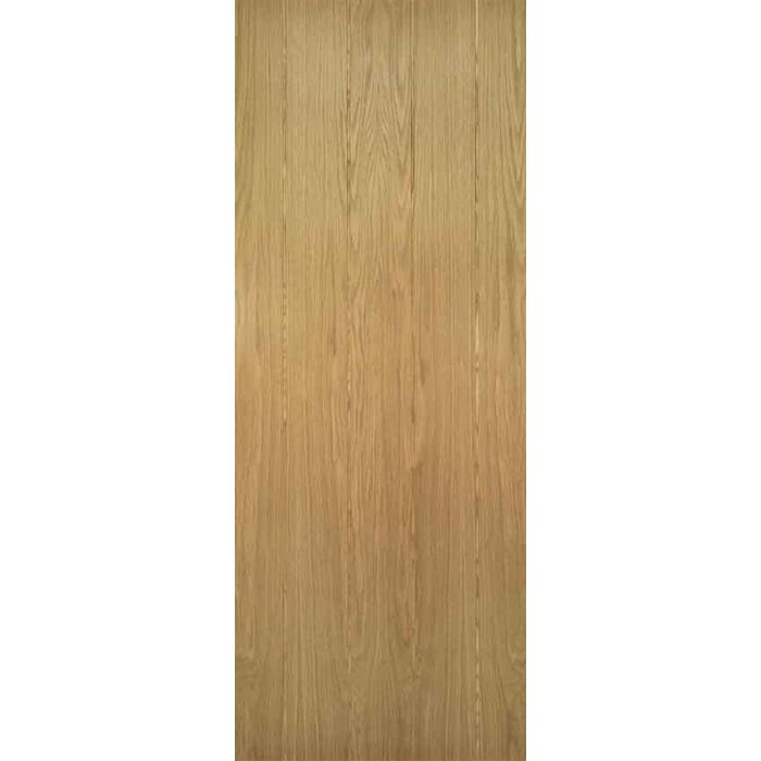 PAS 24 Galway Vertical Panel Oak Door Set
