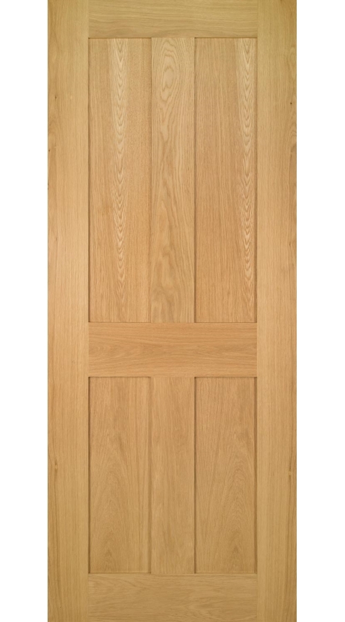 Bespoke Eton 4 Flat Panel Oak Door