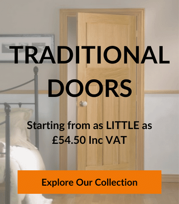 Traditional Oak Internal Door in a Home Setting - Starting from £54.50