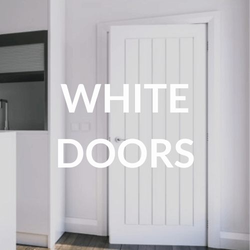 Sleek White Panel Door for Contemporary Interiors